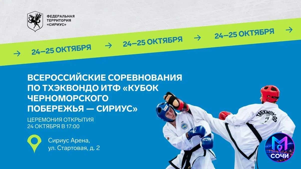 Два турнира по тхэквондо ИТФ «Кубок Черноморского побережья»