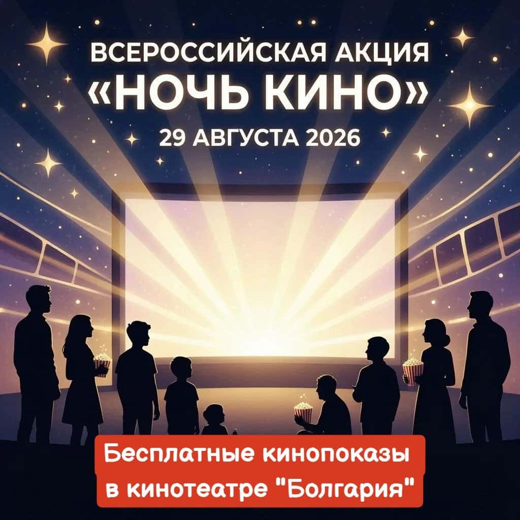 Ночь кино 2026 в кинотеатре «Болгария»