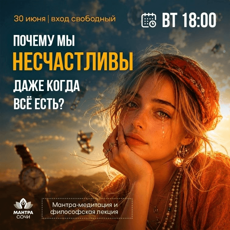 Парадокс счастья: Мантра-медитация и философская лекция