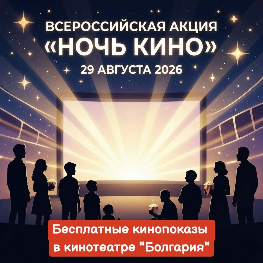 Ночь кино 2026 в кинотеатре «Болгария»
