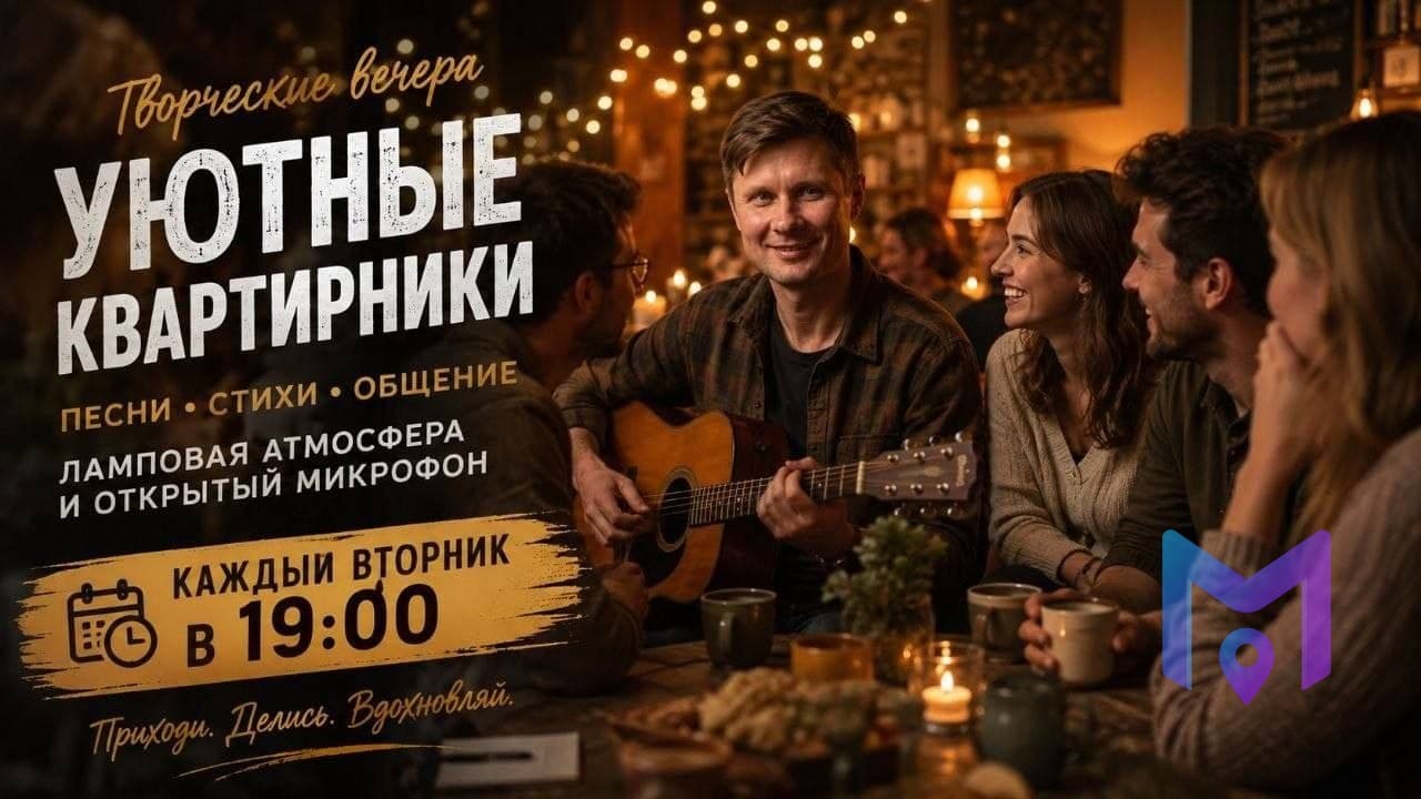 Творческий вечер: квартирник и открытый микрофон