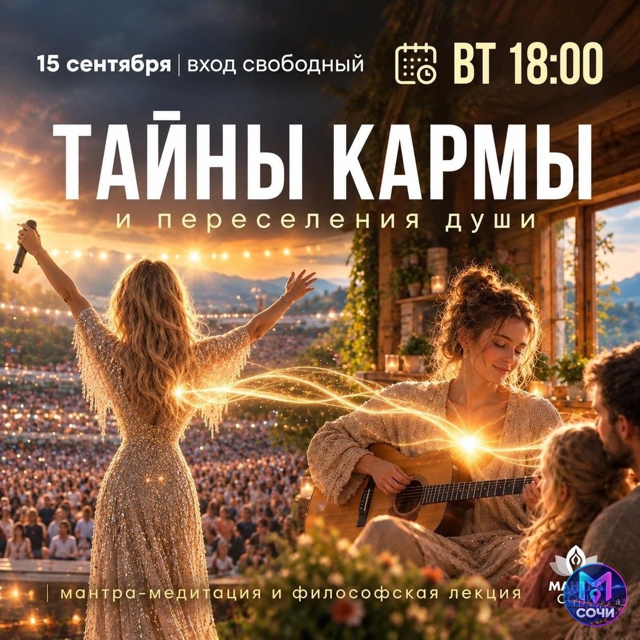 Мантра-медитация и лекция о законах кармы